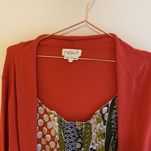 Cardigan with faux attached shirt - Picture 3 of 5